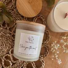 Load image into Gallery viewer, frosted candle | I love you the most