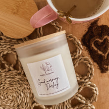 Load image into Gallery viewer, frosted candle | good morning, darling