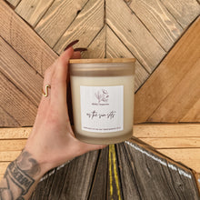 Load image into Gallery viewer, frosted candle  |  as the sun sets
