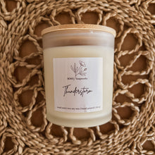Load image into Gallery viewer, frosted candle  |  thunderstorm
